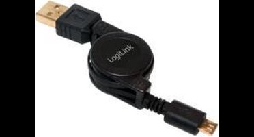 Logilink - USB 2.0 A Male naar USB 2.0 Micro Male - 0.75 m