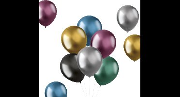 Folat - ballonnen Intense Chrome Assortiment 33 cm - 50 stuks