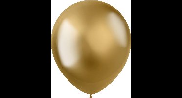 Folat - Folat ballonnen Intense Chrome Gold 33 cm - 10 stuks