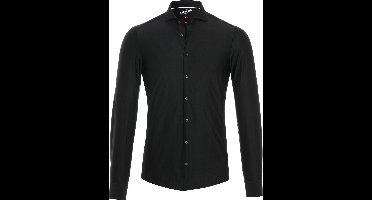 Pure The Functional Shirt Zwart - Maat 44 - Heren - Overhemden Formeel