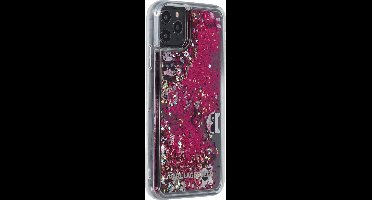 Rose Gold hoesje van Karl Lagerfeld - Backcover - Glitter - iPhone 11 Pro Max - Floating charms - KLHCN65ROPI