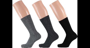 Apollo - Sokken Basic Biologisch Katoen - 3-pack - Meerdere kleuren - 39-42