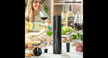 Elektrische kurkentrekker set - Kurkentrekker - Wijnopener - Flesopener - Geschenkset - Incl. Schenktuit Wijnstopper en Foliesnijder