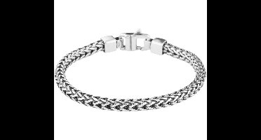 Vigor armband oxi vossestaart 4,5 mm 21 cm - Zilver