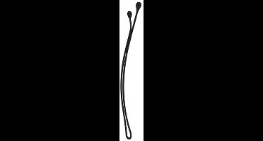 Sibel 1-Leg Metal Grips Straight Black 70mm-24st