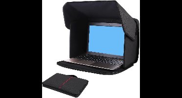 Laptop Zonnebescherming voor 16 Inch Laptops, Draagbare Anti-glare Vouwbare Zonnescherm Hoed voor Buitenwerk en Bescherming tegen Zonlicht