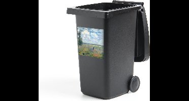 Container sticker Klaprozenveld bij Argenteuil - Claude Monet - 40x40 cm - Kliko sticker