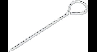 ProPlus Stalen tentharing met oog - 19 cm - Zilver - Geschikt voor zachte bodems