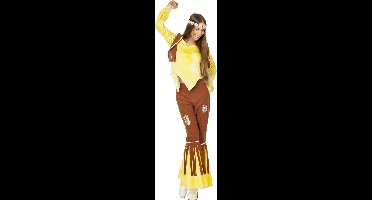 Hippy Flower Power Geel - mt 48