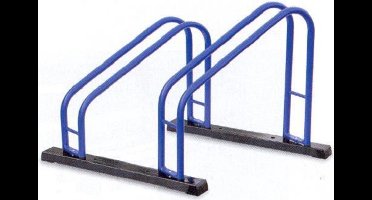 Cyclus Fietsrek Etalage Duo 41,5 X 35 Cm Staal Blauw