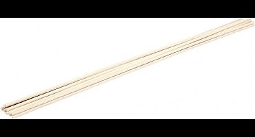 houten bloemstokken 6 mm 60 cm blank 10 stuks