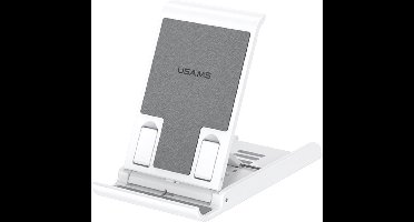 USAMS Verstelbare Bureauhouder voor Smartphone en Tablet - Wit