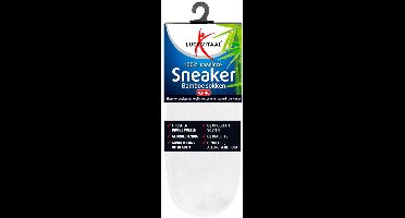 Lucovitaal Bamboe Sneakersok Wit maat 43-46 1 paar
