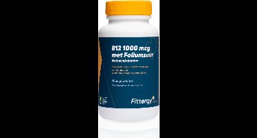Fittergy Supplements B12 1000mcg Met Foliumzuur - 90 zuigtabletten