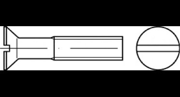 Metaalschroef Din963 M10X60Mm Pk Messing - 100 Stuks