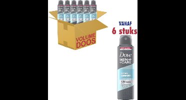 Dove Men + Care Clean Comfort Deodorant Spray - 6 x 250 ml