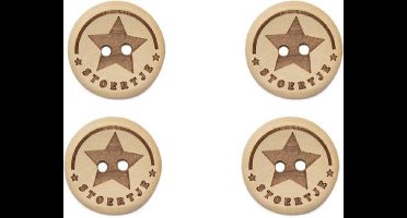 Durable Houten Knopen Stoertje 20mm 4 stuks