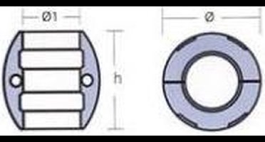 Tecnoseal Kraagaanode Zilver 63.5 mm