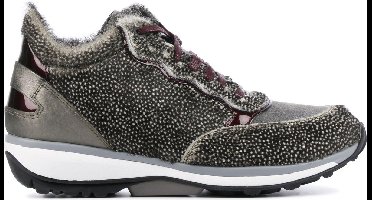Xsensible Vrouwen natuurhaar Panterprint Lage sneakers / Damesschoenen 30059.2  - Bruin combi - Maat 37