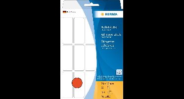 HERMA Vielzwecketiketten rood 20x50 mm Papier mat 480 St.