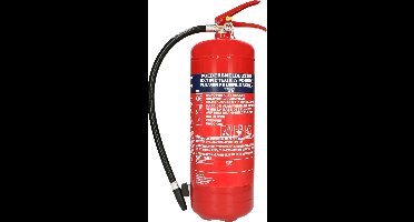Alecto BP6 Brandblusser - Poederblusser 6 kilogram - Brandklasse ABC - Inclusief Ophangbeugel