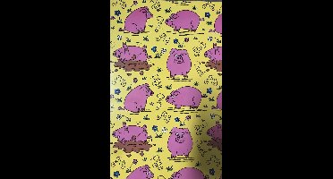 Inpakpapier Vellen cadeaupapier Varken 50x70cm 48 stuks