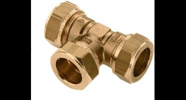 Bonfix Knel T-stuk 22x22x22 mm messing