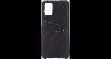 Shop4 - Geschikt voor Samsung Galaxy A02s/ A03s Hoesje - Harde Back Case Cabello met Pasjeshouder Zwart