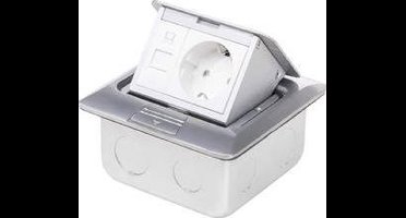 LEDmaxx 105626 1-voudig Vloerinbouw-contactdoos Met Cat5-bus IP20 Aluminium