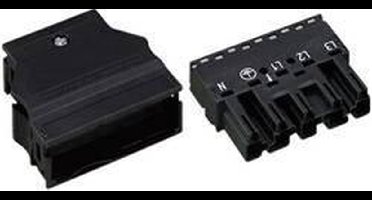 WAGO 770-115/K010-165 Netstekker WINSTA MIDI Stekker, recht Totaal aantal polen: 4 + PE 25 A Zwart 1 stuk(s)