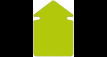 aktie/reclamesymbolen Folia 12cm pijl krimp a 20 vel        neongroen