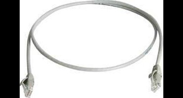 Telegärtner 100009270 RJ45 Netwerkkabel, patchkabel CAT 6 U/UTP 25.00 m Grijs Vlambestendig, Halogeenvrij 1 stuk(s)