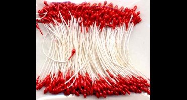 Meeldraadjes parel rood 1 Millimeter 144 Stuks