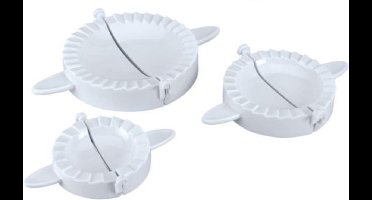 Metaltex - Set van 3 Deegvormen - Raviolimaker - 9, 12 en 15 cm - Wit - Kunststof