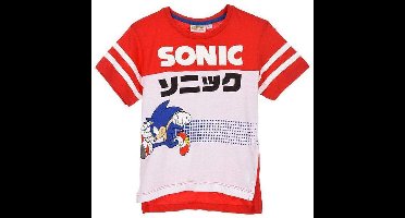 Sonic The Hedgehog T-shirt - rood - maat 98 (3 jaar)