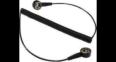 TRU COMPONENTS SpKL-4-183-KK ESD-aardingskabel 1.83 m Drukknop 4 mm, Drukknop 4 mm