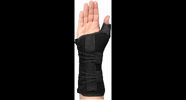 Basko Ryno Lacer Polsbrace - M - Rechts - Zwart - Kort