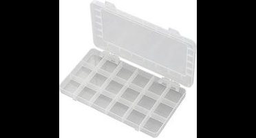 TRU COMPONENTS PP18-01 Assortimentsdoos (l x b x h) 195 x 100 x 13 mm Aantal vakken: 18 Vaste onderverdeling 1 stuk(s)