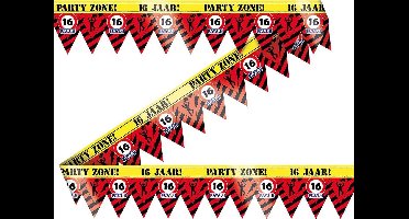Paperdreams - Party lint verkeersbord 16 jaar