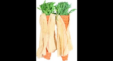 Konijnenspeelgoed Legou wortel - Oranje - 13 cm - 2 stuks