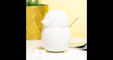 Balvi Suikerpot Vogel Birdie Wit Porcelein