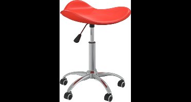 vidaXL - Salonkruk - kunstleer - rood