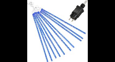 Springos IJspegel Verlichting Buiten | IJspegel Verlichting | Kerstverlichting Buiten | 4 m | Connectable | 480 LED | Blauw