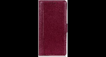 Shop4 - Xiaomi Redmi Note 10 Pro Hoesje - Wallet Case Grain Rood