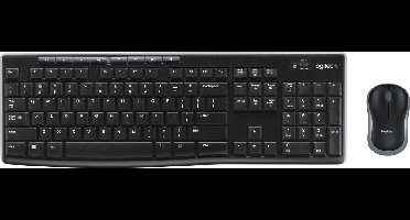 Logitech MK270 toetsenbord RF Draadloos QWERTY - Scandinavische indeling - Zwart