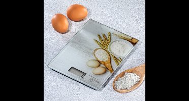 Haushalt 16206 - Keukenweegschaal - digitaal - glas - doorweeg optie