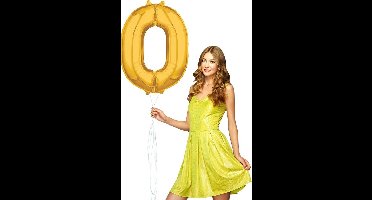 Wefiesta Cijferballon 0 Folie 66 Cm Goud