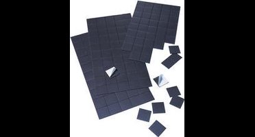 Franken magneetplaten - Magneten - 20 mm x 20 mm - Zwart