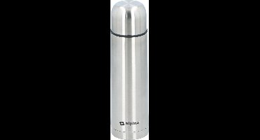 Alpina Thermosfles - Dubbelwandig - 500 ml - Met Beker - Roestvrij Staal
