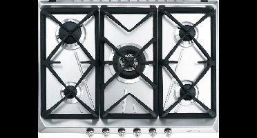 Smeg SRV576GH5 kookplaat Roestvrijstaal Ingebouwd Gaskookplaat 5 zone(s)